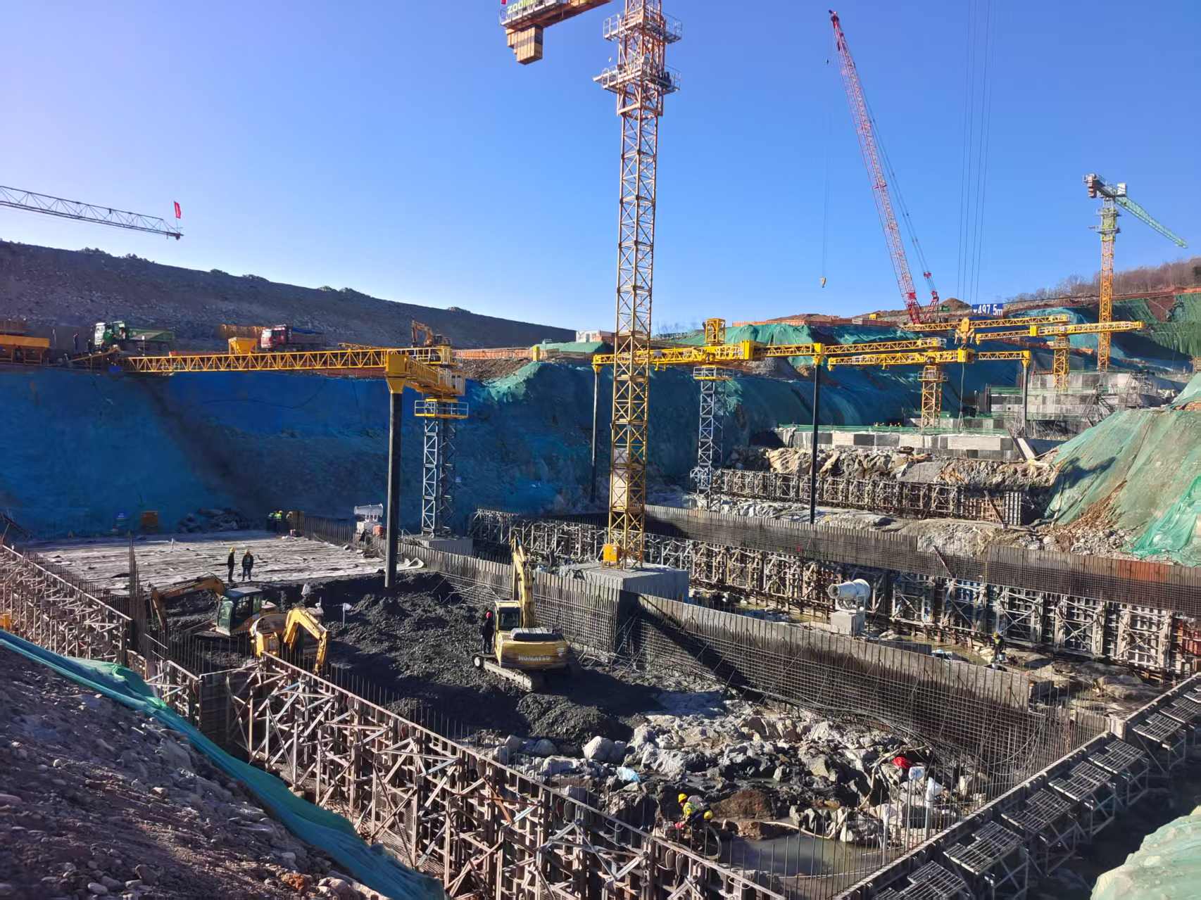 凱博科技皮帶式混凝土澆筑設備助力林海水庫砼高效澆筑施工